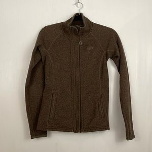 North Face Brown Fleece Zip Up